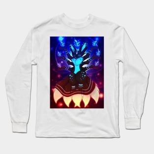 Blue fire fox Long Sleeve T-Shirt